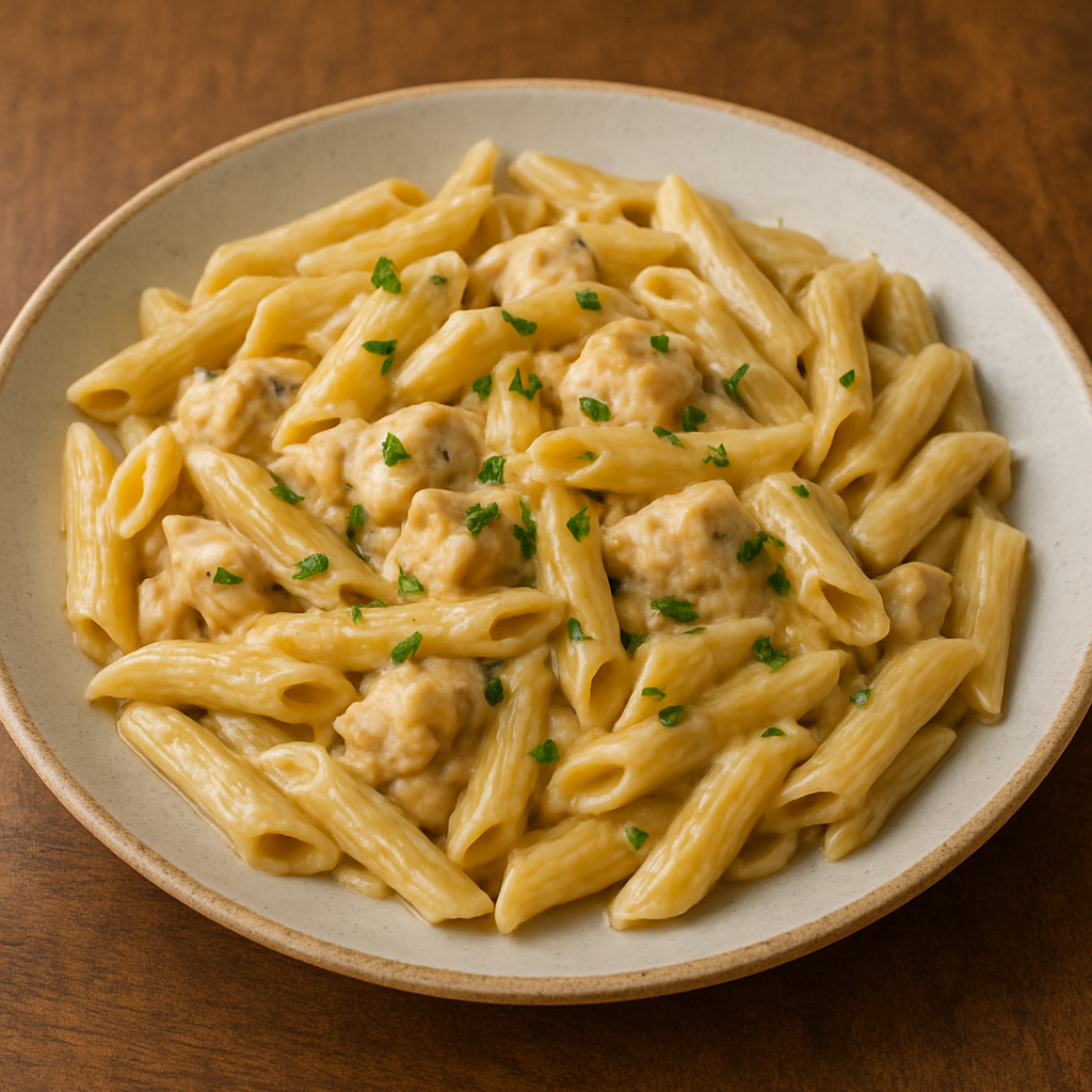 Kremalı Tavuklu Penne